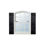 Four Board and Batten Closed Vinyl Shutters Pair