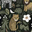 Papier peint jungle animaux tropicaux-940983461