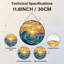 Panneau de vitrail 12 "H Sunset Waves-1760190145