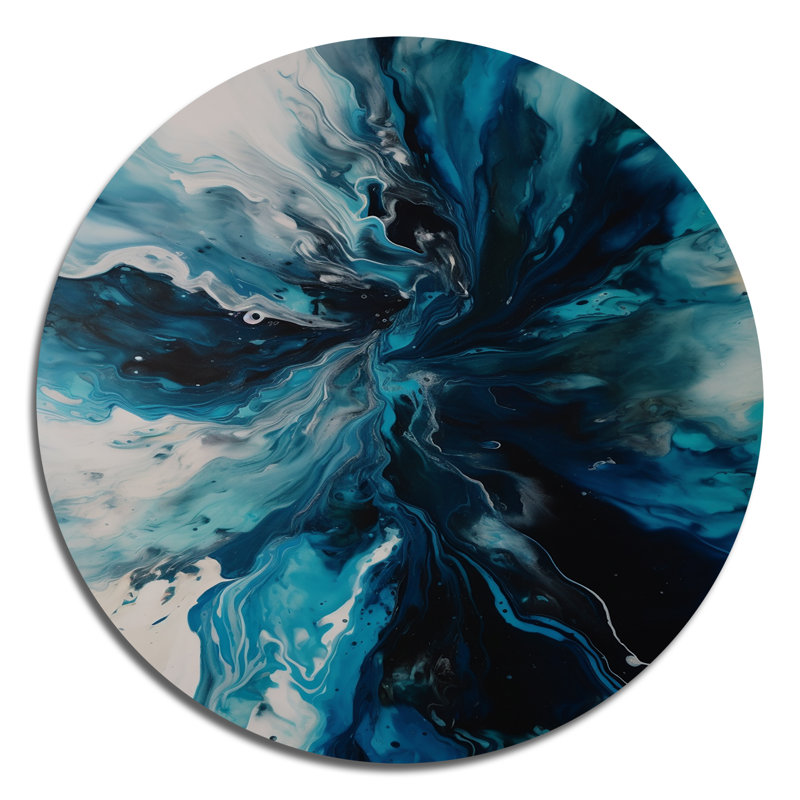 Codei - Abstract Round Metal Art, 36" H x 36" W