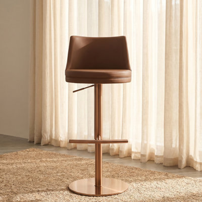 Tabouret de comptoir pivotant lisse Yark