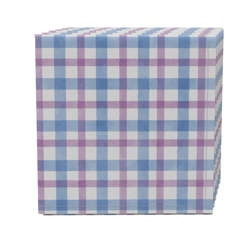 Cotton Twill Plaid Square Napkin