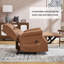 Fauteuil inclinable manuel en similicuir pour le salon avec mécanisme de mouvement robuste, 8 nœuds vibrants et 3 modes de massage.-1468763640