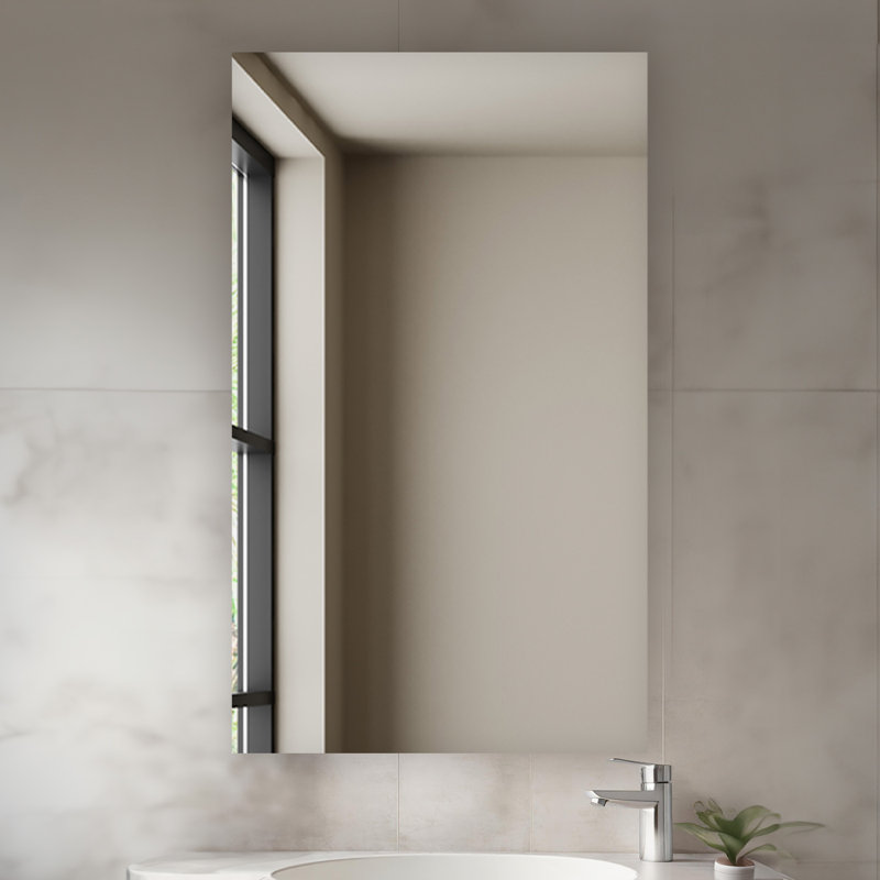 Royale 24"W x 40"H x 5"D Right Hinge Medicine Cabinet with Electrical Outlets, Defogger, Adjustable LED 3X Magnifying Mirror.