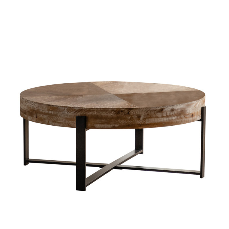 Ceila Solid Wood Top Coffee Table
