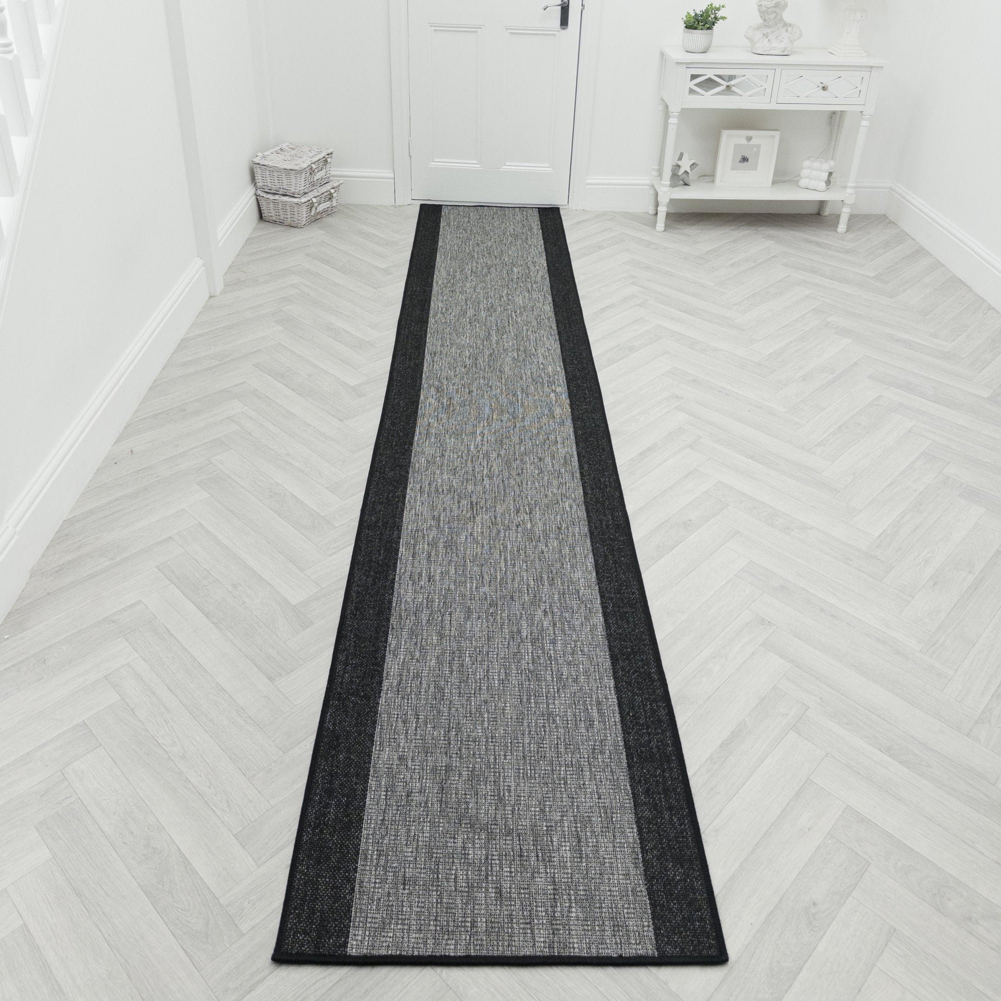 Ebern Designs Steel Hallway Runner Rug – Hardwearing, Non-Slip ...