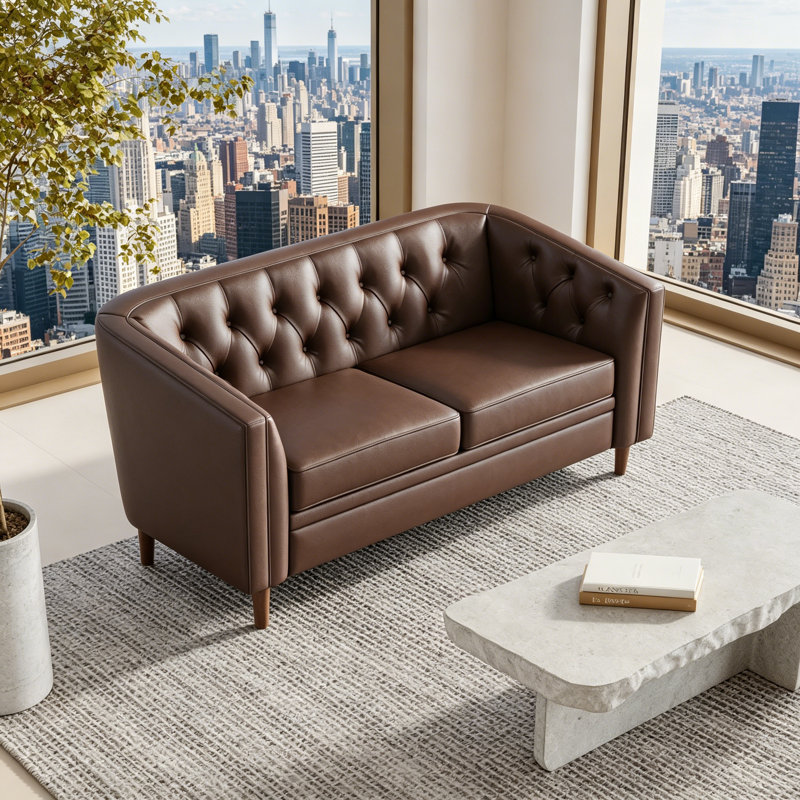 LOVESEAT, Dark Brown PU
