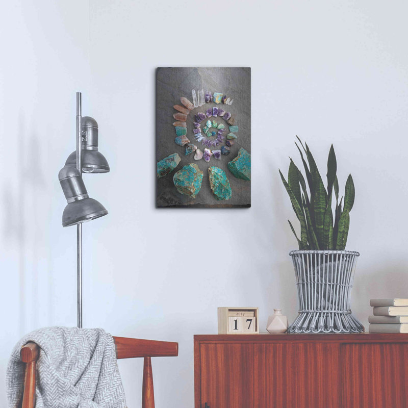 Luxe Art 'Reiki Energy Crystal Spiral' by Elena Ray, Wall Art, 24" H x 16" W