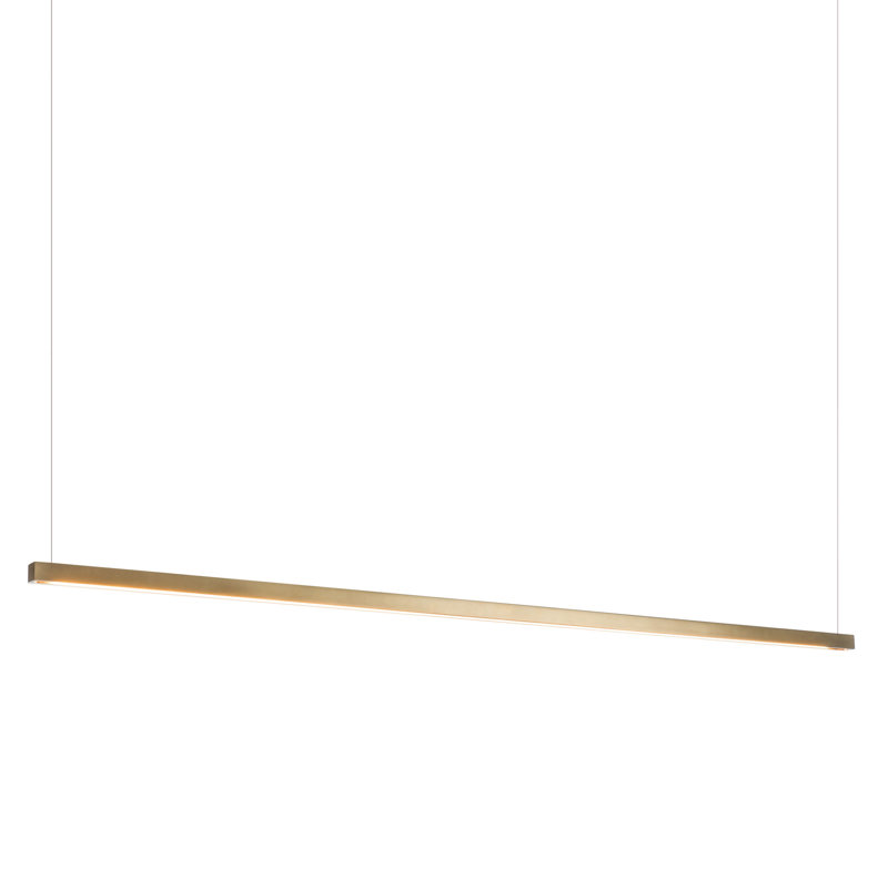 Art + Alchemy 1 - Light Simple Linear LED Pendant, Bronze