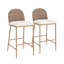 Ensemble de 2 tabourets de bar 29,5 po Farmhouse