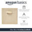 Ensemble de 6 poignées de bacs de rangement, tissu pliable, beige, 13 po x 13 po x 13 po-119337909