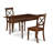3 Piece Kitchen Table & Chairs Set Contains a Rectangle Dining Room Table with Dropleaf and 2 Dining Chairs, 36x54 Inch, Mahogany-1629686799-1629686798-1618575236