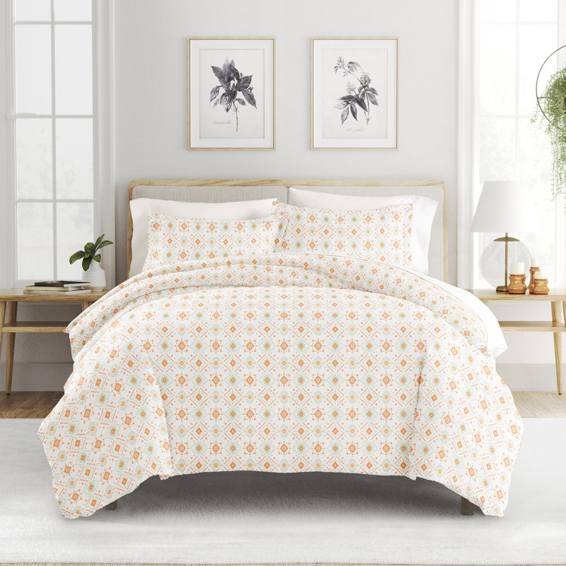 Home Modern & Contemporary Duvet Cover, King/Cal. King Duvet Cover + 2 Shams