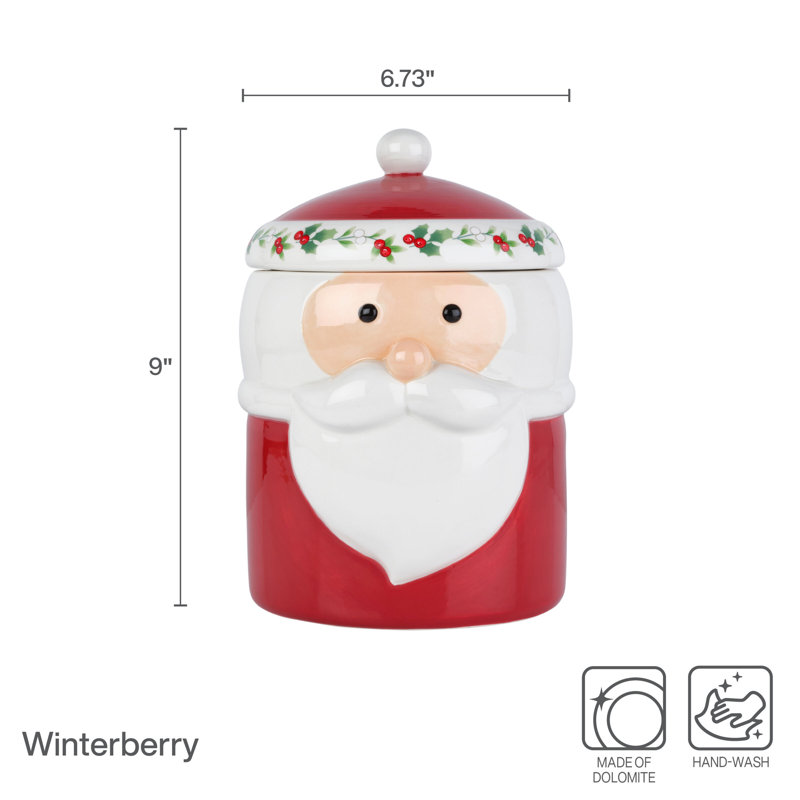 Boîte de Noël Pfaltzgraff Winterberry Santa