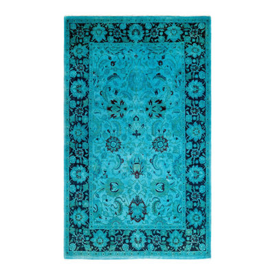Tapis unique en laine 4 pi x 6 pi 6 po Phyllon
