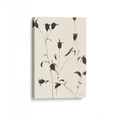 Toile tendue Black Ink Botanicals II