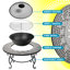 Hexham Round Iron Fire Pit