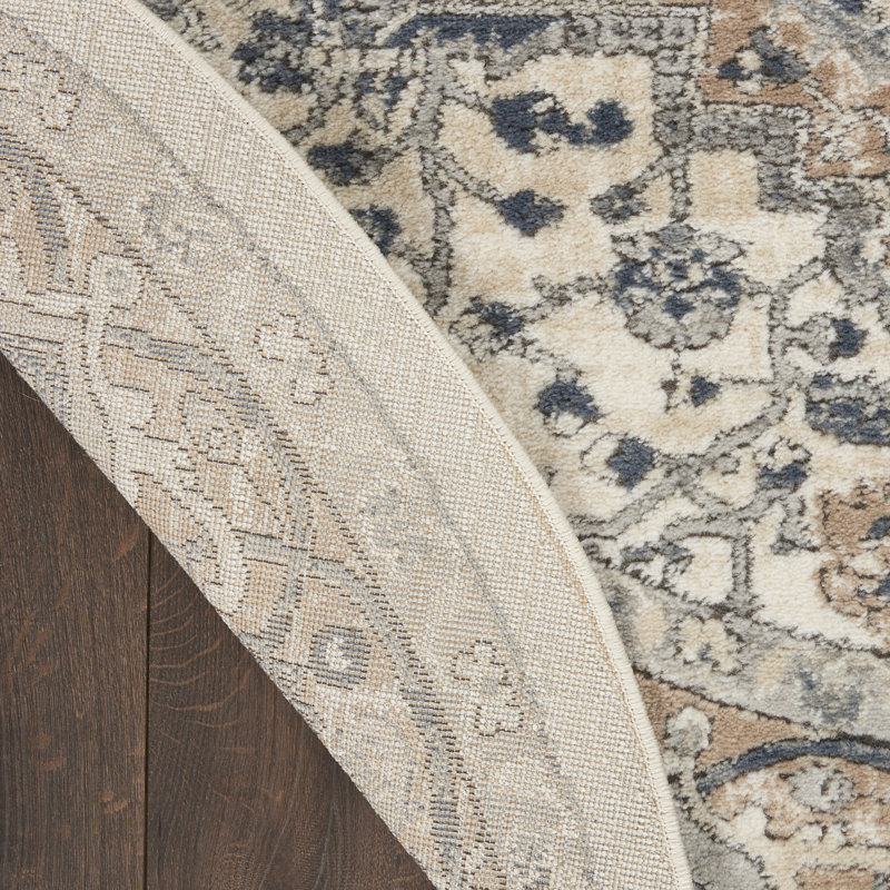 Shaune Oriental Indoor Rug, Round 4'