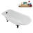 62" Streamline Clawfoot Tub,Tray,Drain, Clawfeet-101628982-102218230