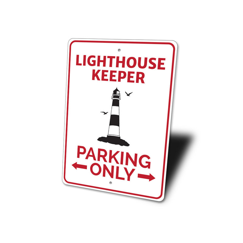 Enseigne de phare en aluminium, H 14 po x l 10 po x P 0,04 po
