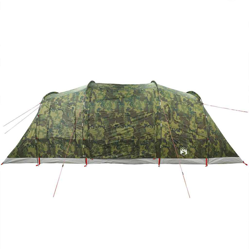vidaXL Camping Tent Tunnel 4-Person Camouflage Waterproof