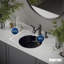 Lavabo de salle de bain circulaire encastrable en acier inoxydable 15,75 po Karran Cinox-95277353