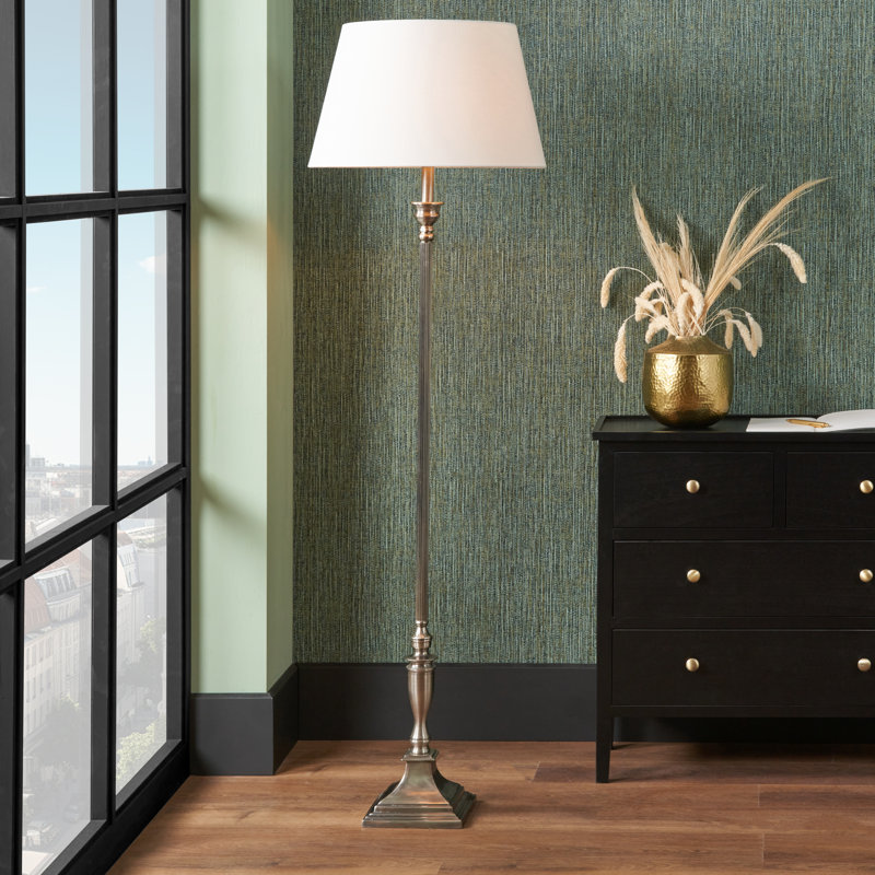Basinger 132cm Silver Traditional Floor Lamp