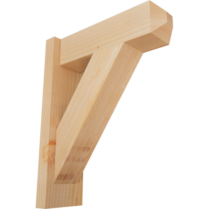 Artisan traditionnel en bois rustique, Sapin Douglas de 5 1/2 po (lisse), P 16 po x H 20 po