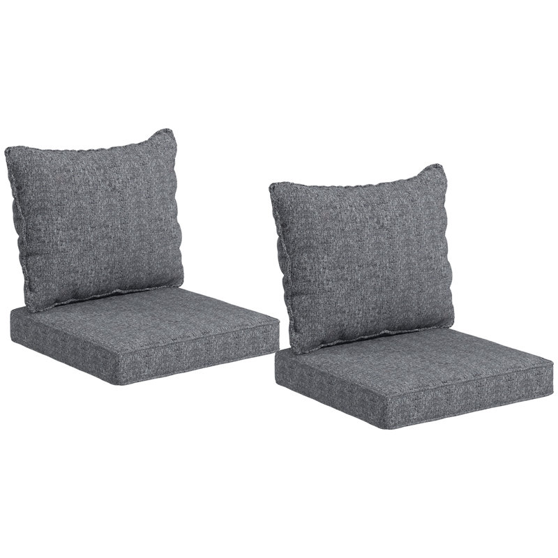 Outdoor 4.75'' Seat / Back Cushion, Gray