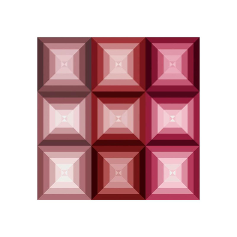 Bejewel II par Michelle Bennett - impression, Couche de verre, H 24 po x l 24 po