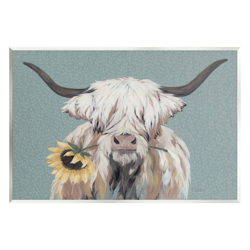 Art mural sur bois de tournesol mordant Highland par Michele Norman, H 10 po x l 15 po x P 0,5 po