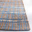 Tapis rayé bleu / naturel en jute et coton tissés à plat Oullins-1509899265