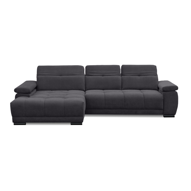 Berrada 5 Seater Corner Sofa, Left Hand Facing, Graphite