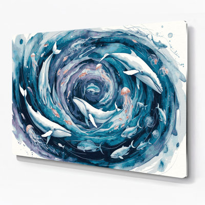 Art mural nautique bleu marine