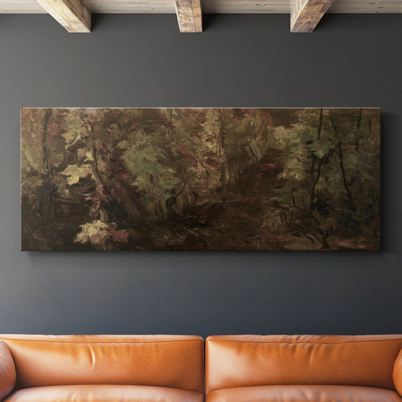 Série paysage - CDXLIX - Toile tendue avec châssis - Prêt à accrocher, H 12 po x l 30 po