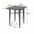 32" SQUARE WICKER BAR TABLE