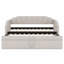 Structure de lit de jour rembourrée Comfort avec couchette escamotable et ports de chargement USB-354433679