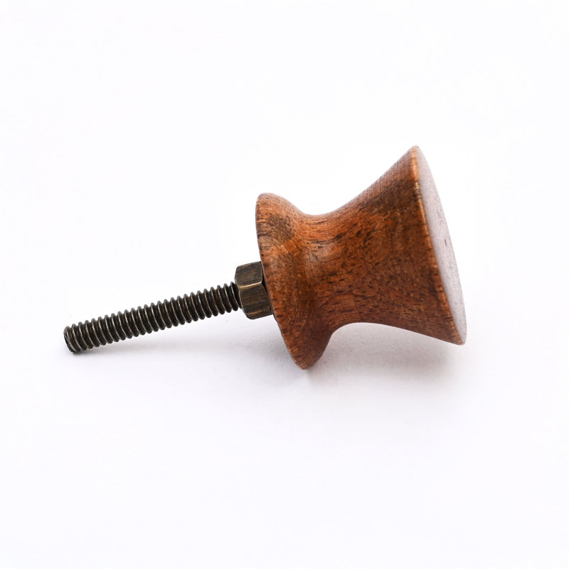 Brown Push-Pin Wooden Knob – Set of 6