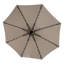 Parasol de patio à DEL 10 pi, matériau à suspendre rayé - kaki-204552915