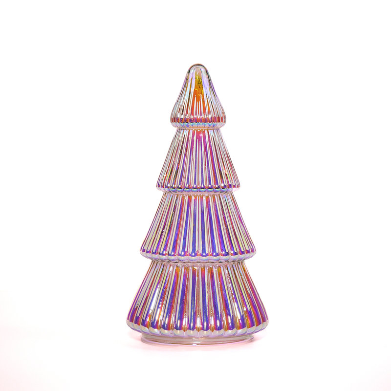 2 Pack Colorful Glass Christmas Tree Light – Tabletop Holiday Décor With Timer For Indoor Xmas Display