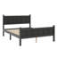 Base de lit à panneau plat simple de style campagnard avec tête et pied de lit intégrés-2136360980-2136360971