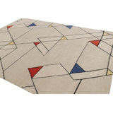Hand Knotted Wool Geometric Area Rug