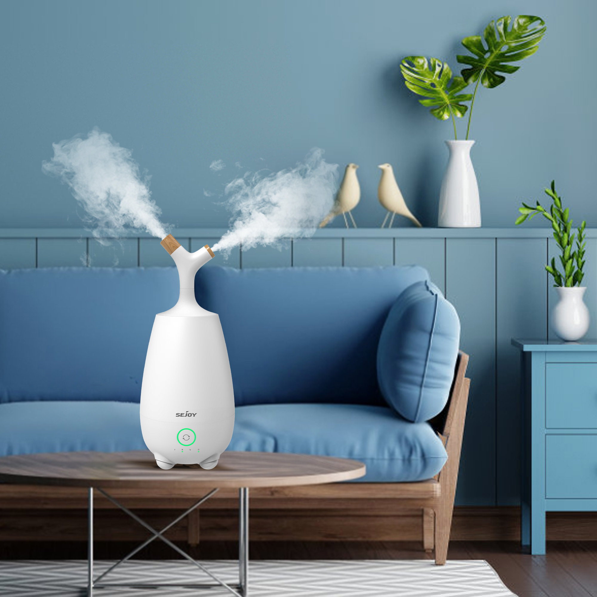 Cool Mist Humidifiers Large Room, 5L Floor Humidifier for Bedroom