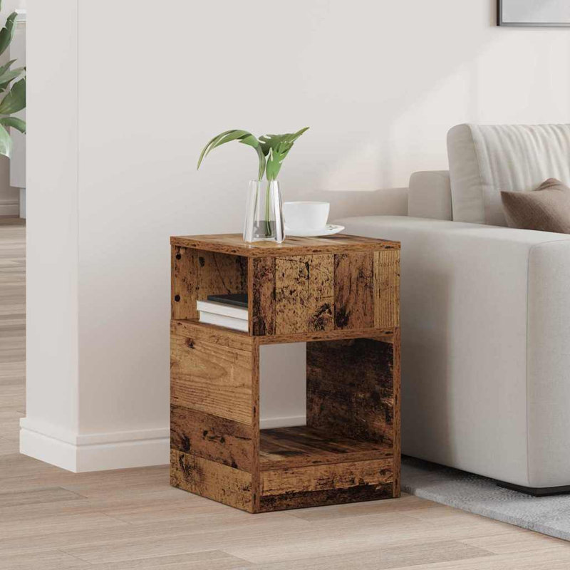 End Table, Old Wood