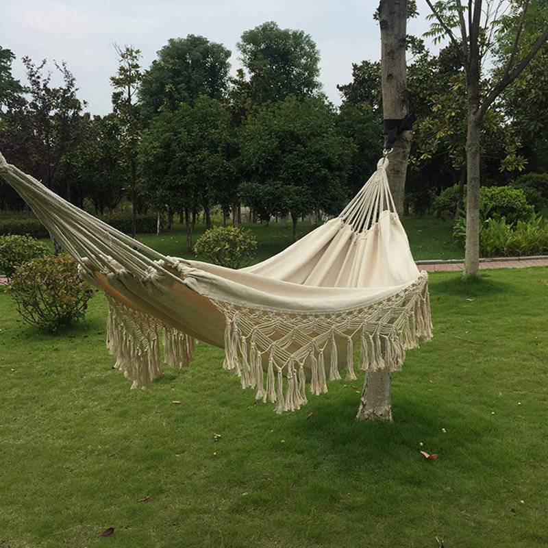 Dakota Fields Handmade Cotton Woven Balcony Hammock Hanging Rope