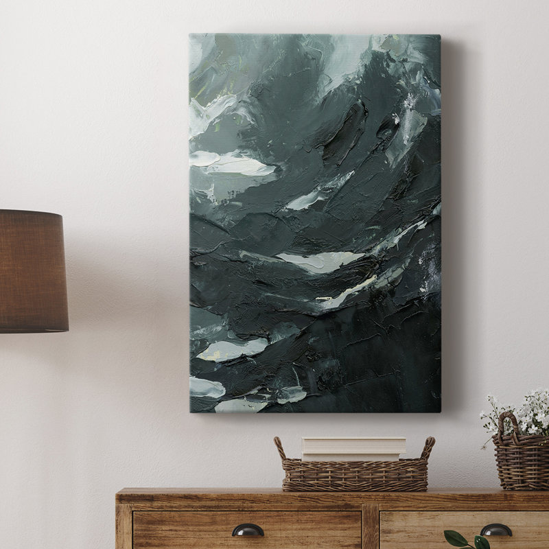 Perdus dans la mer II - galerie Cavas sur mesure, H 48 po x l 32 po