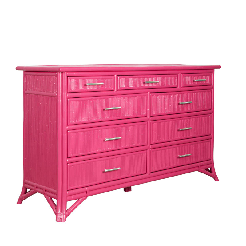 Bermuda 9 - Drawer Dresser, Hot Pink