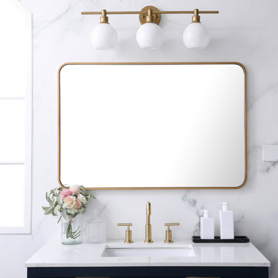 Sabine Metal Rounded Rectangle Wall Mirror