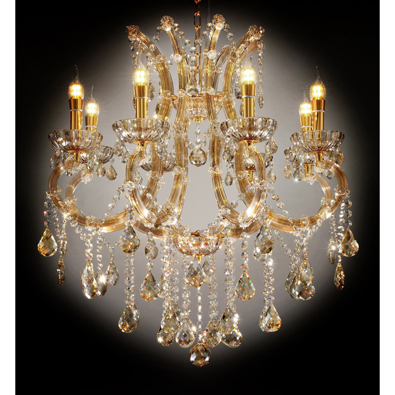 Lustre 8 lumières façon bougie McQueen