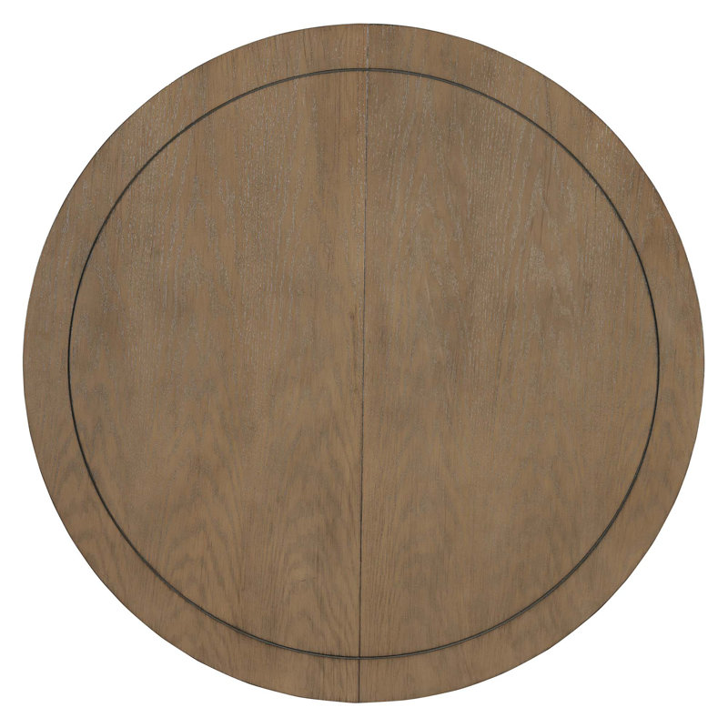 Table de salle à manger extensible vintage pour 4-6, table de cuisine rustique de 42 à 58 pouces avec finition patinée et pieds croisés robustes